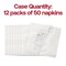 Durable White with Silver Antique Floral Paper Beverage/Cocktail Napkins (600 Napkins)